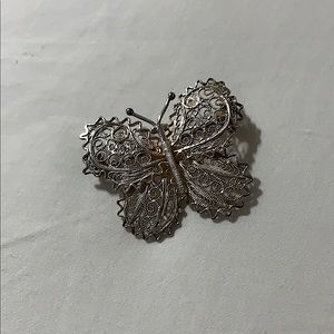 Vintage Butterfly pin silver925